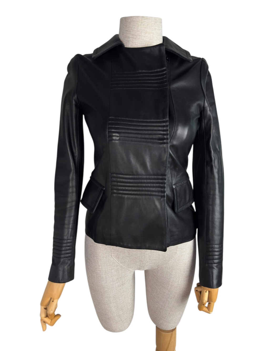 JOSEPH BLACK LAMBSKIN JACKET