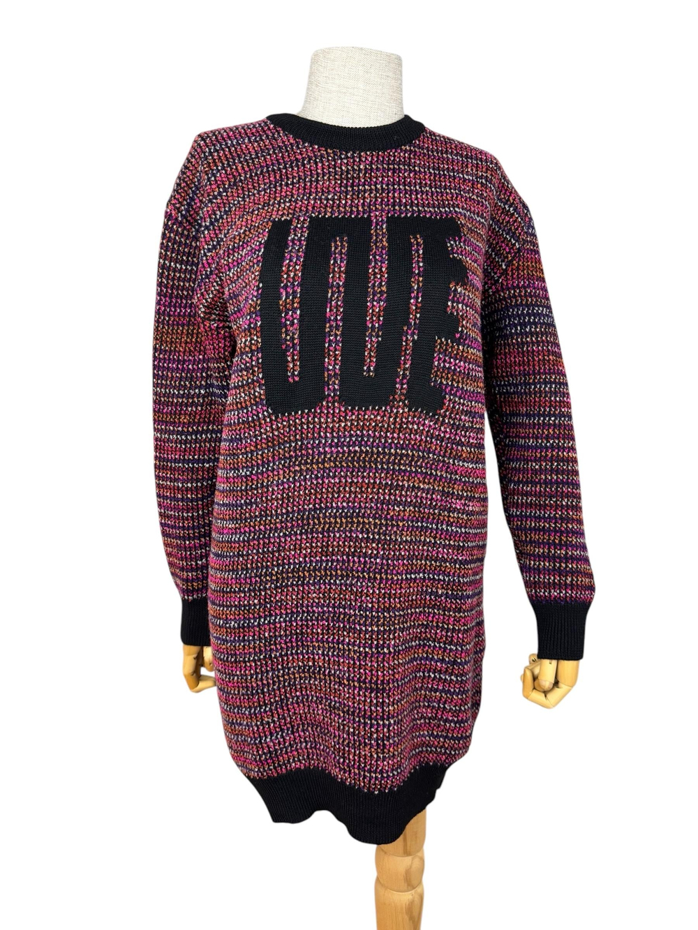 KENZO MULTICOLOR WOOL DRESS 