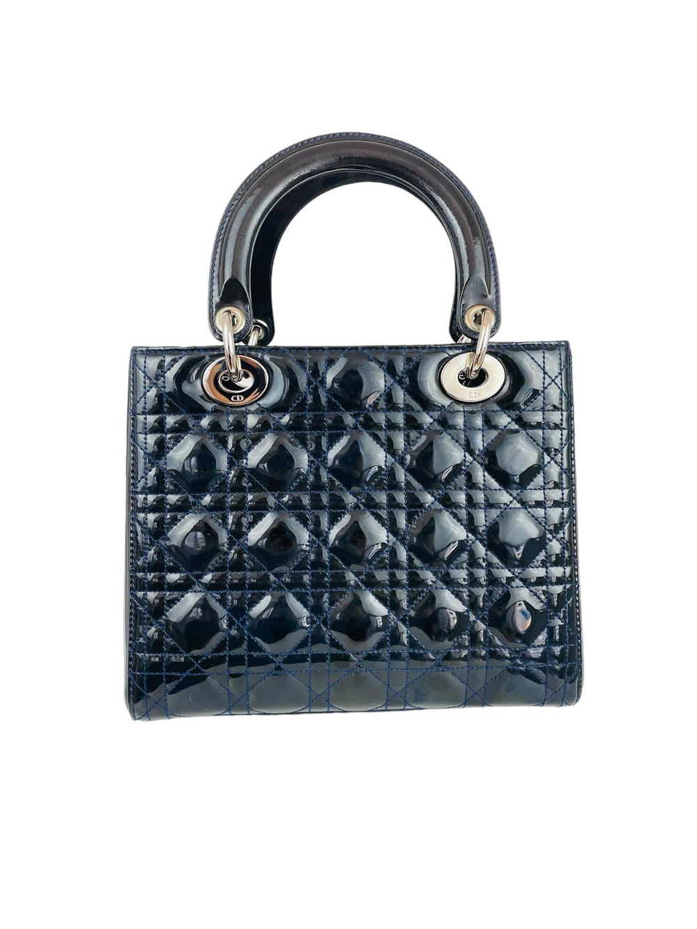 LADY DIOR MEDIUM PATENT LEATHER HANDBAG