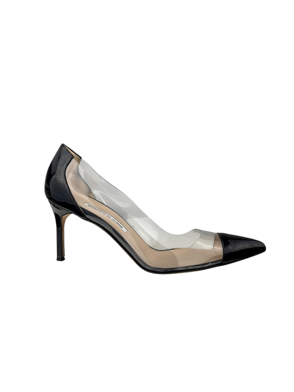 MANOLO BLAHNIK TRANSPARENT HEELS