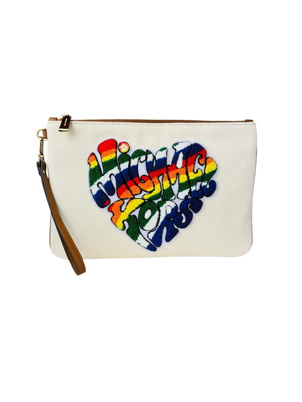 MICHAEL KORS CANVAS CLUTCH
