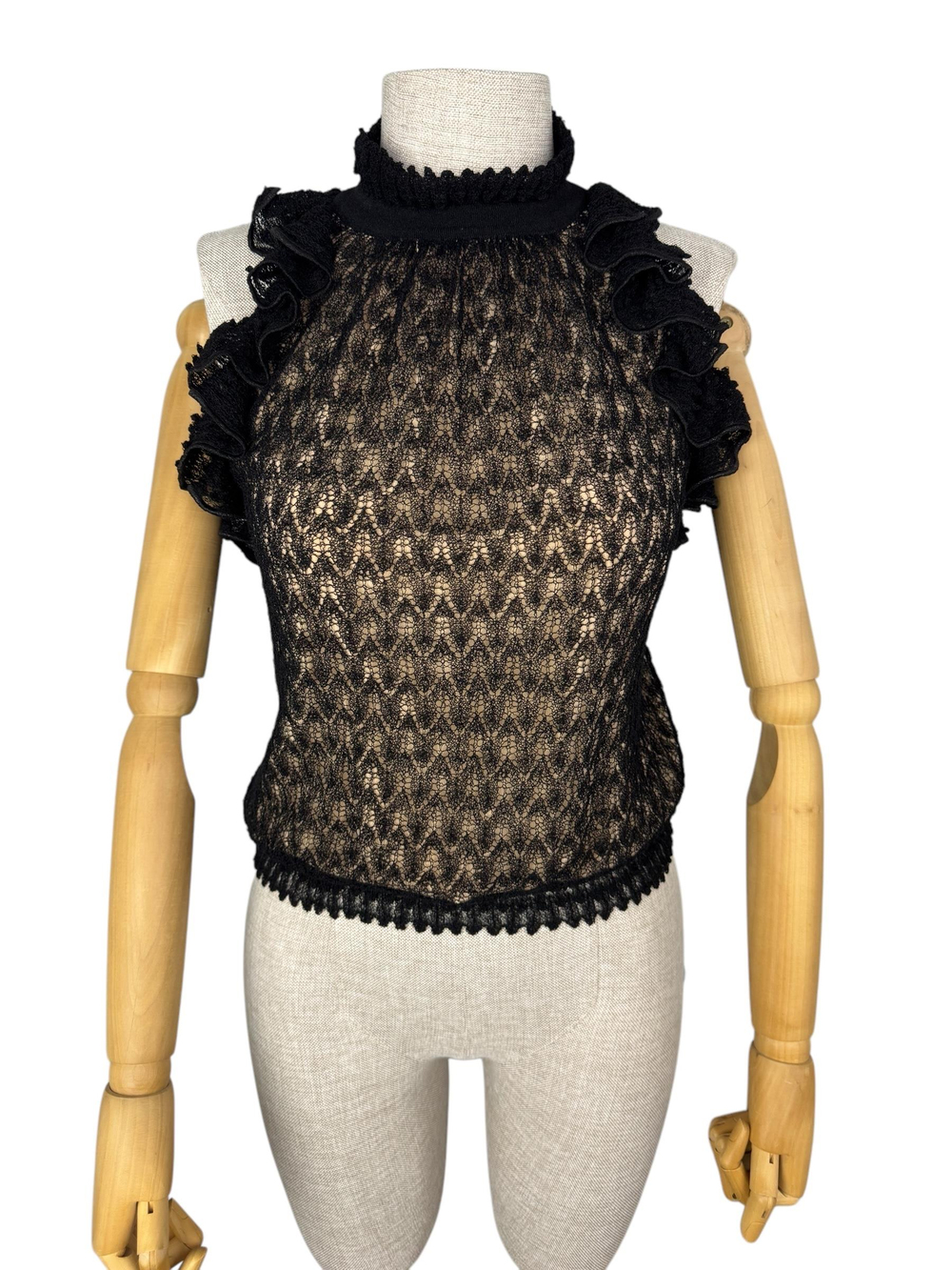 MISSONI BLACK LACE BLOUSE