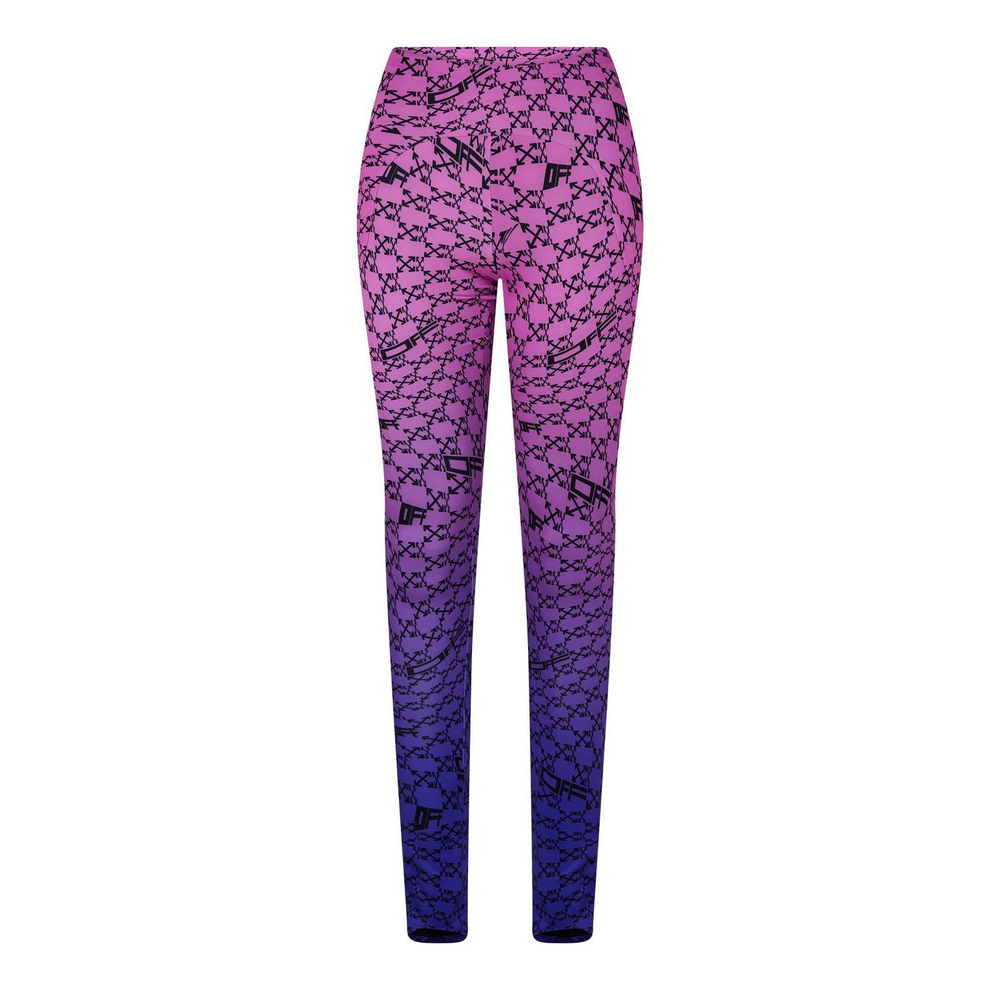 OFF WHITE LOGO PURPLE LEGGINGS