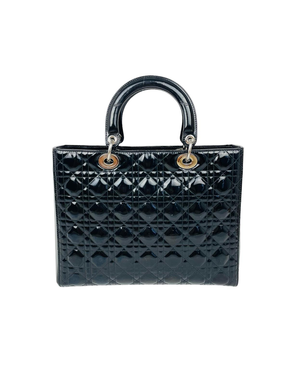 PATENT LEATHER LADY DIOR HANDBAG