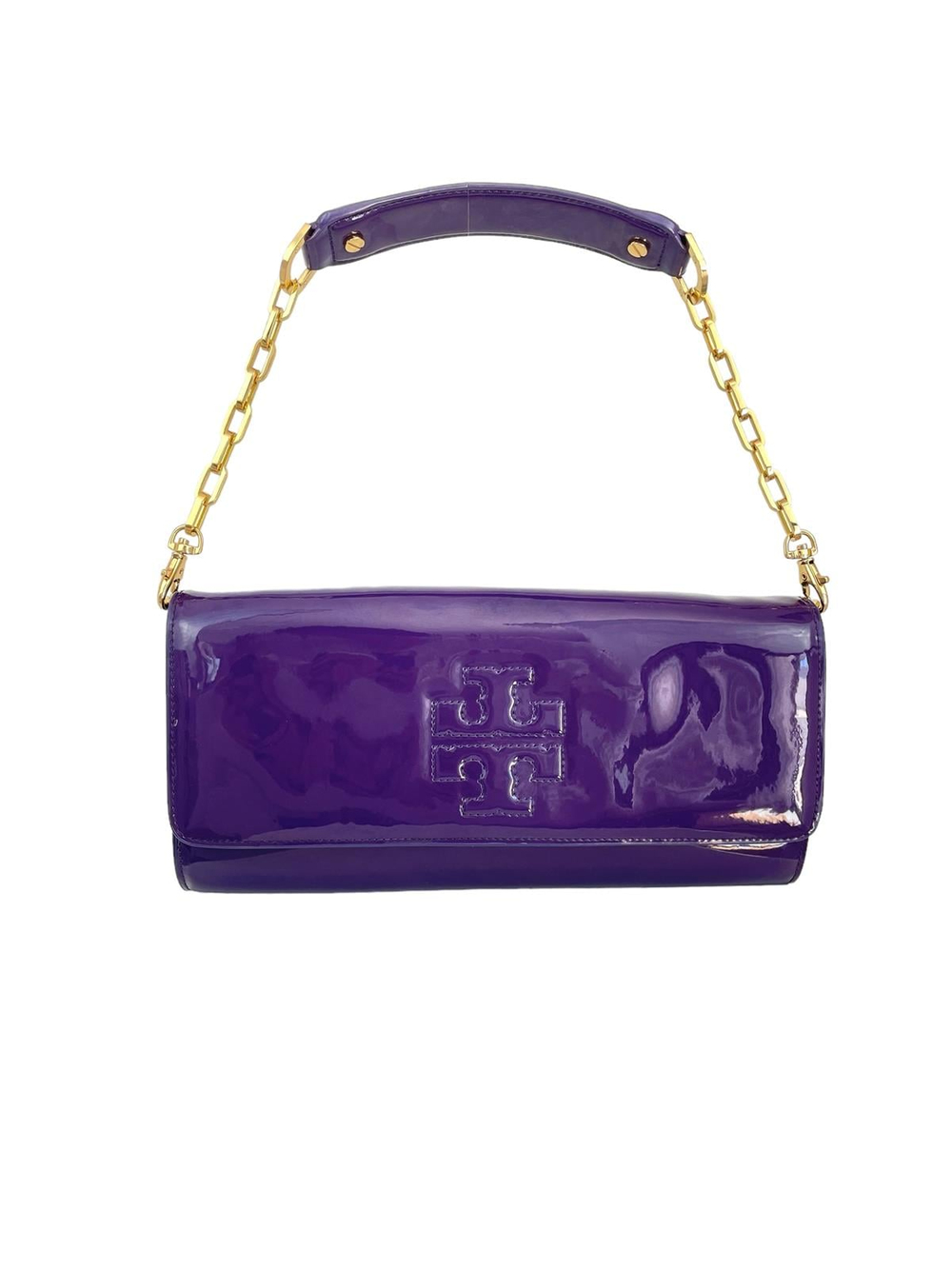 PATENT LEATHER SHOULDER BAG