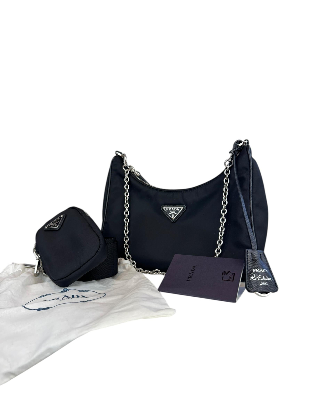 PRADA BLACK RE EDITION 2005 CROSSBODY BAG