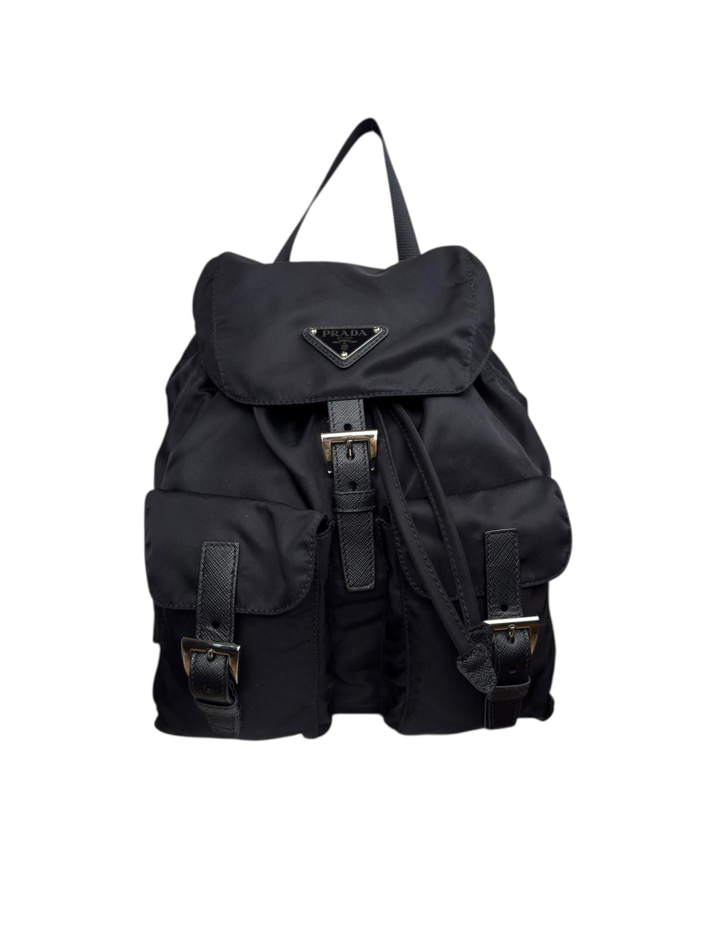 PRADA BLACK RE NYLON BACKPACK