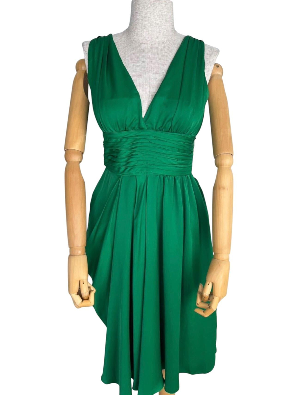 PRADA GREEN CHIFFON DRESS