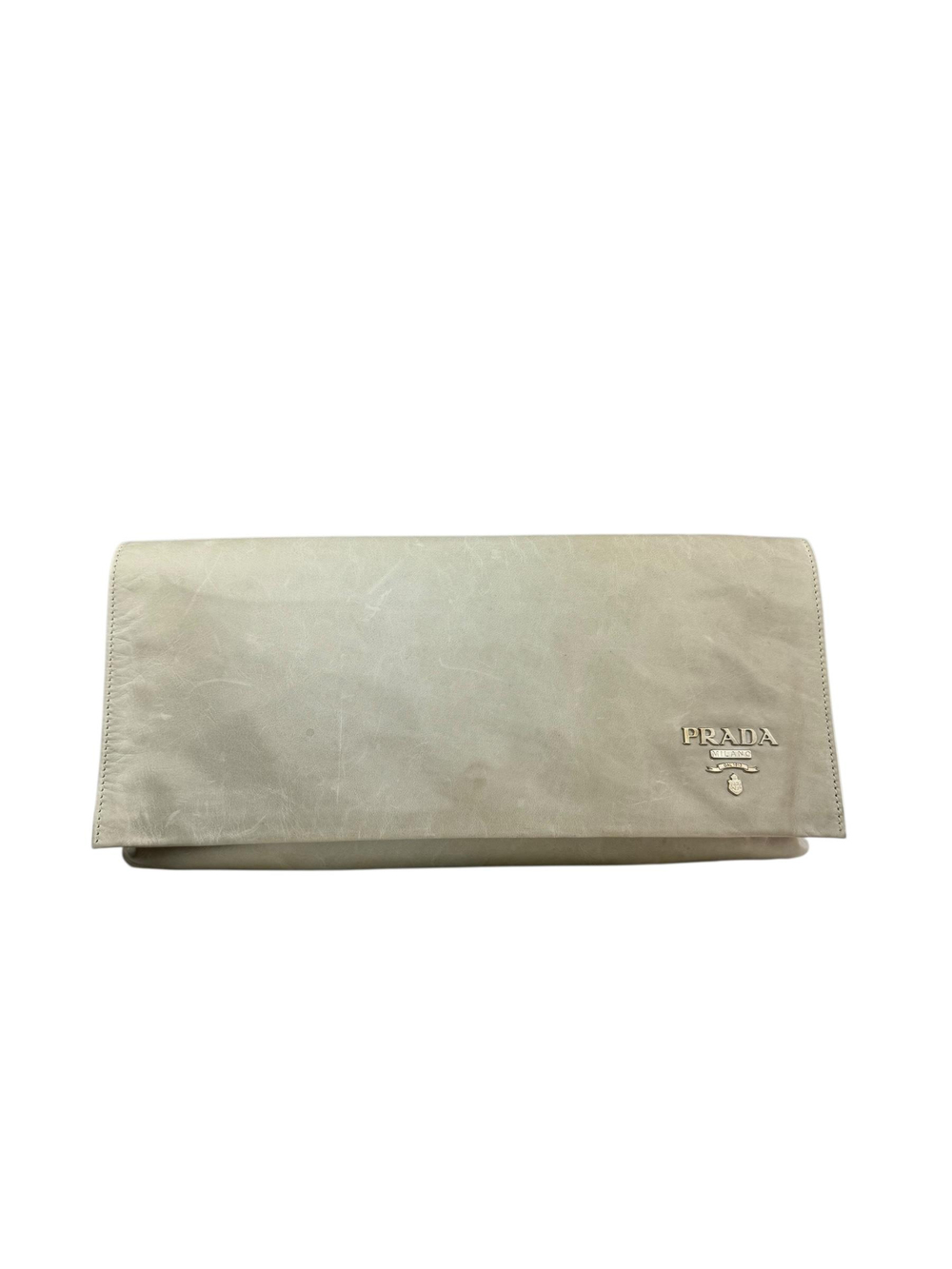 PRADA IVORY CLUTCH BAG