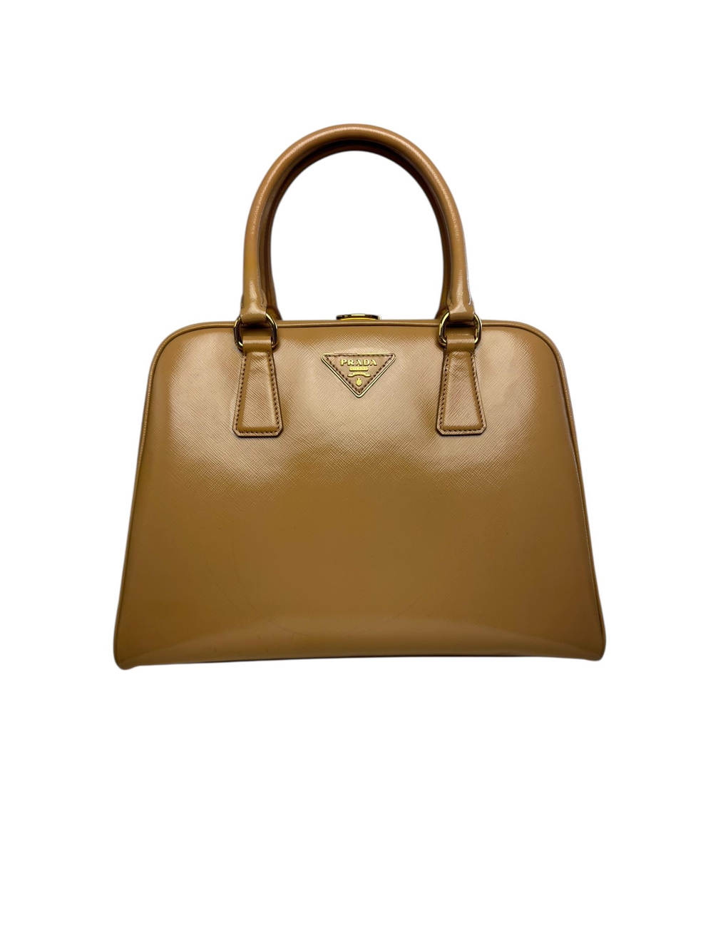 PRADA SAFFIANO VENICE LEATHER PYRAMID BAG