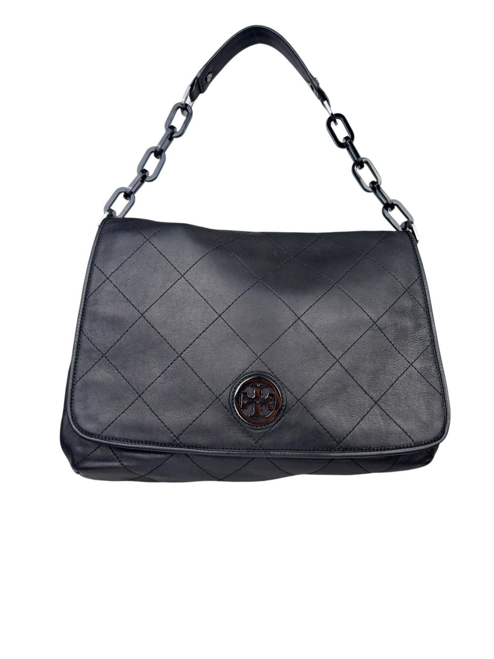 TORY BURCH QUILTED LEATHER SHOULDER BAG