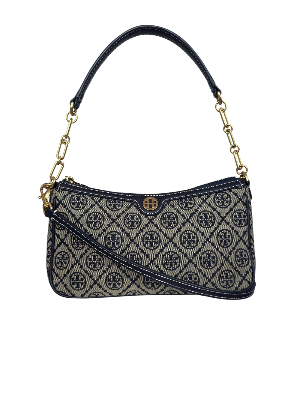 TORY BURCH T JACQUARD SHOULDER BAG