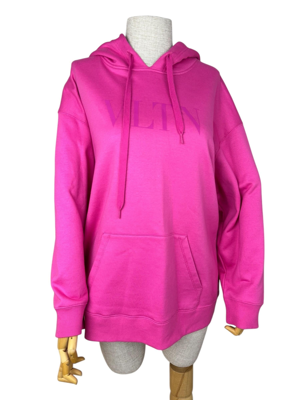 VALENTINO PINK LOGO PRINTED SWEATSHIRT