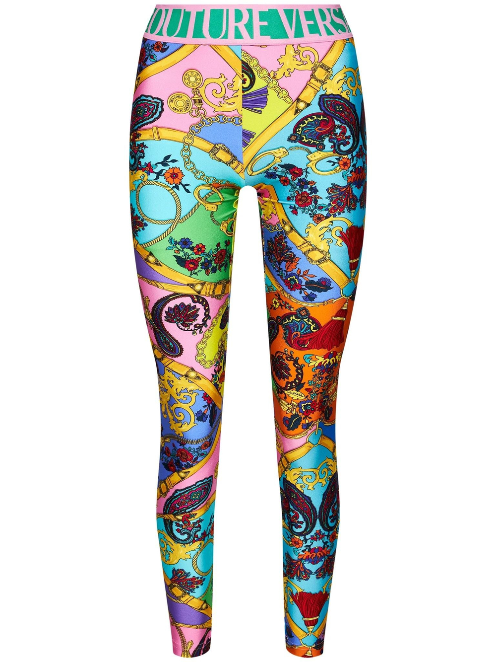 VERSACE MULTICOLOR LEGGINGS