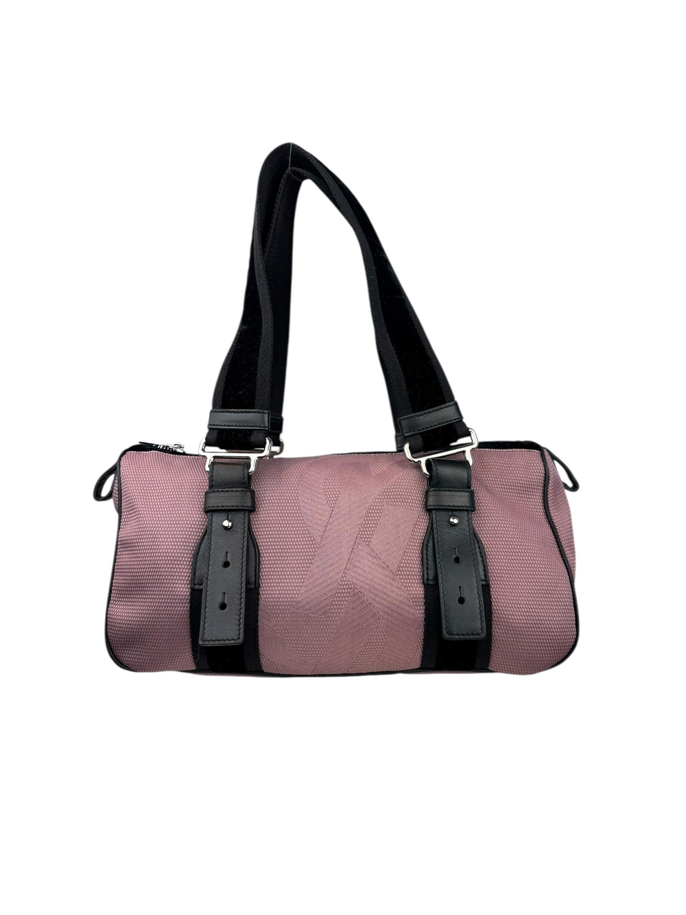 YVES SAINT LAURENT PINK BOWLING BAG