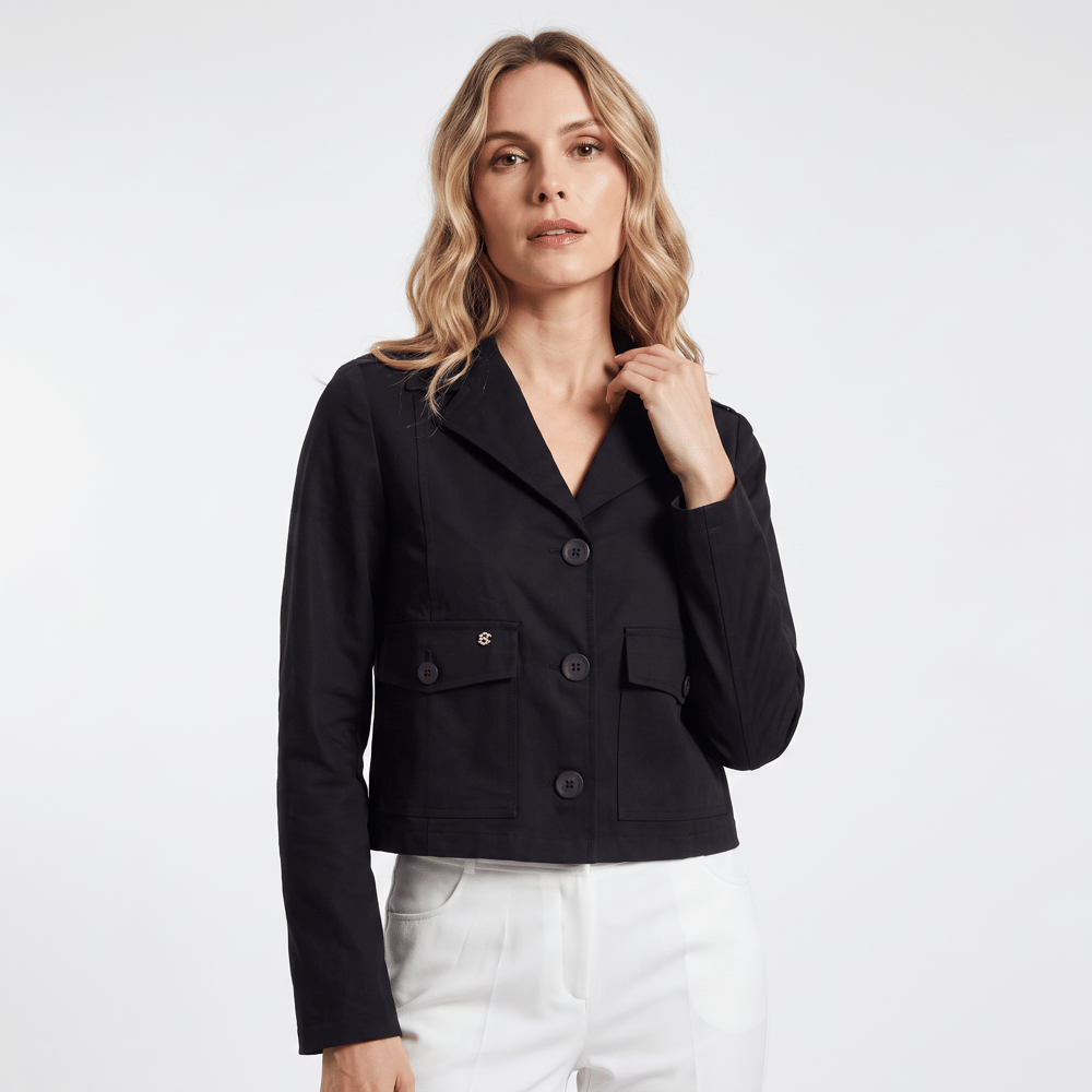 BLUCeket / MontBLU Apoletli Kısa Ceket