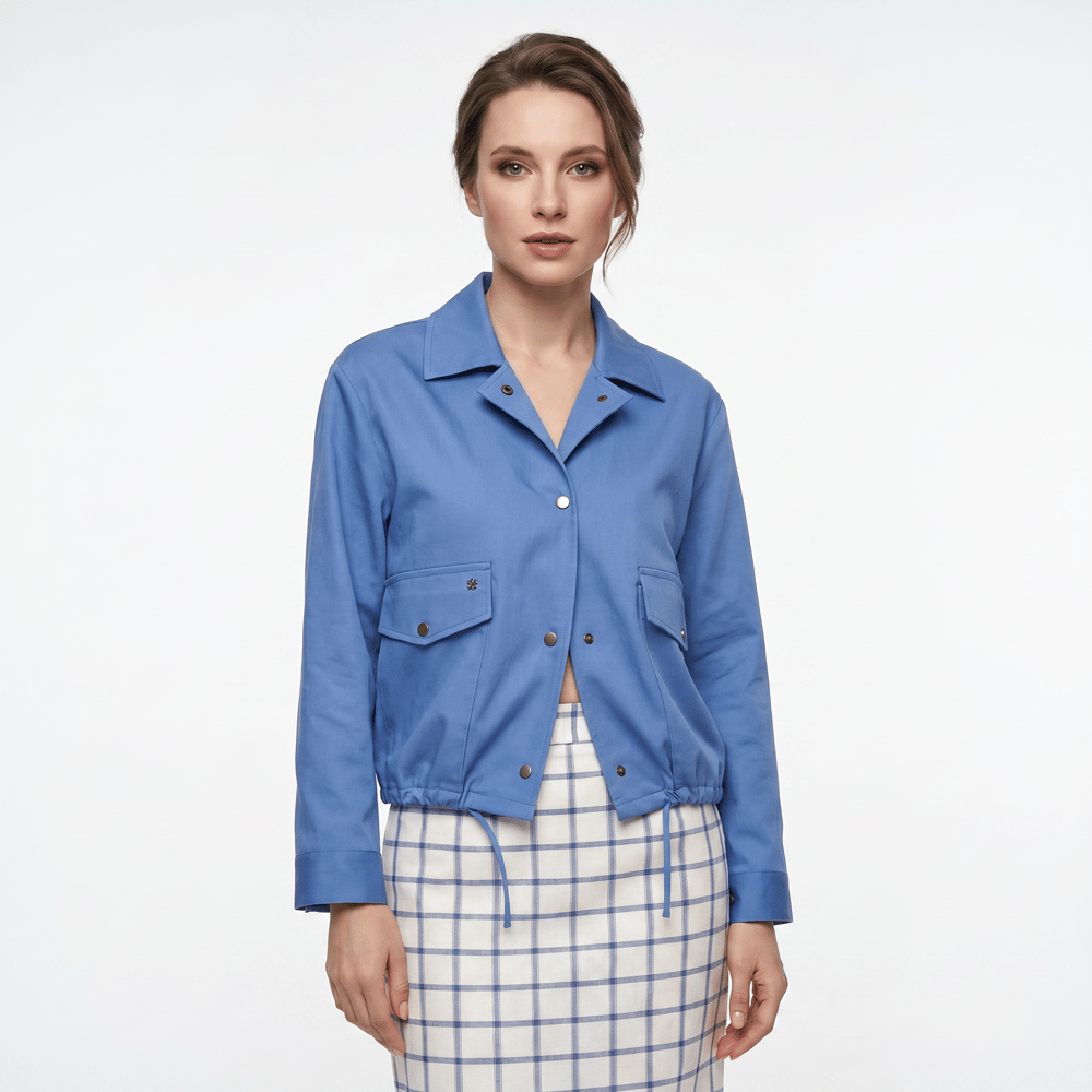 BLUCeket / MontBLU İp Büzmeli Manşet Kol Mont