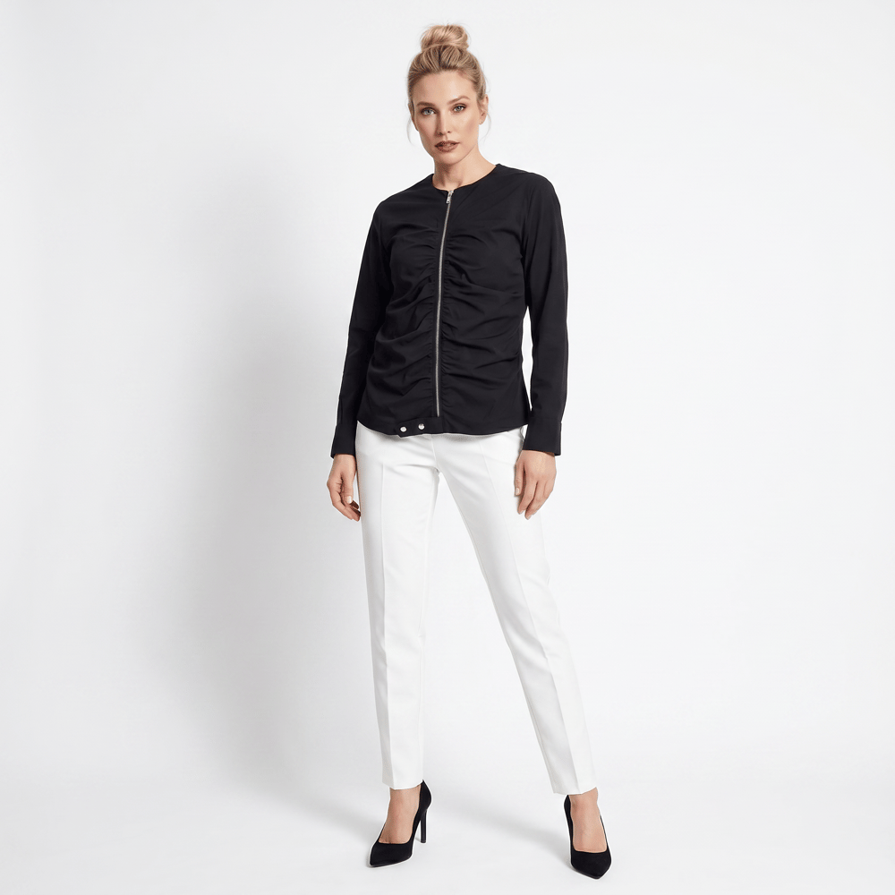BLUCeket / MontBLU Verev Fermuar Kapanış Büzgülü Ceket
