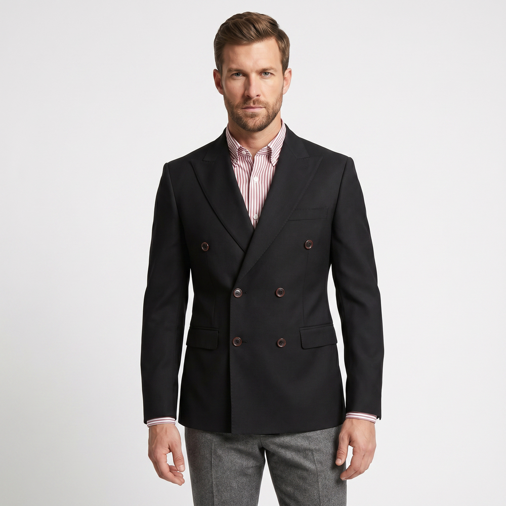 BLUCeketBLU Slim Fit Kruvaze Ceket