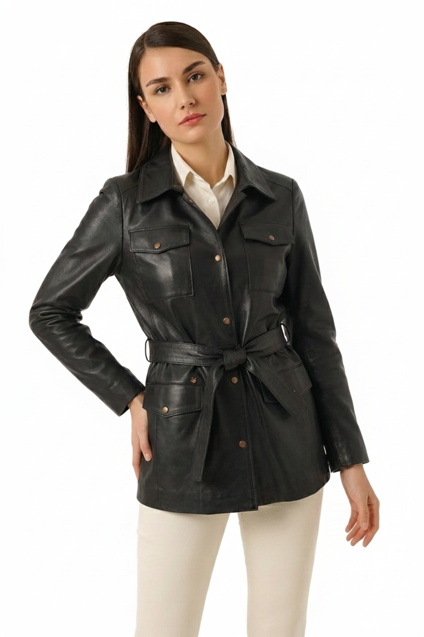 BLUDeri GiyimBLU Deri Safari Ceket