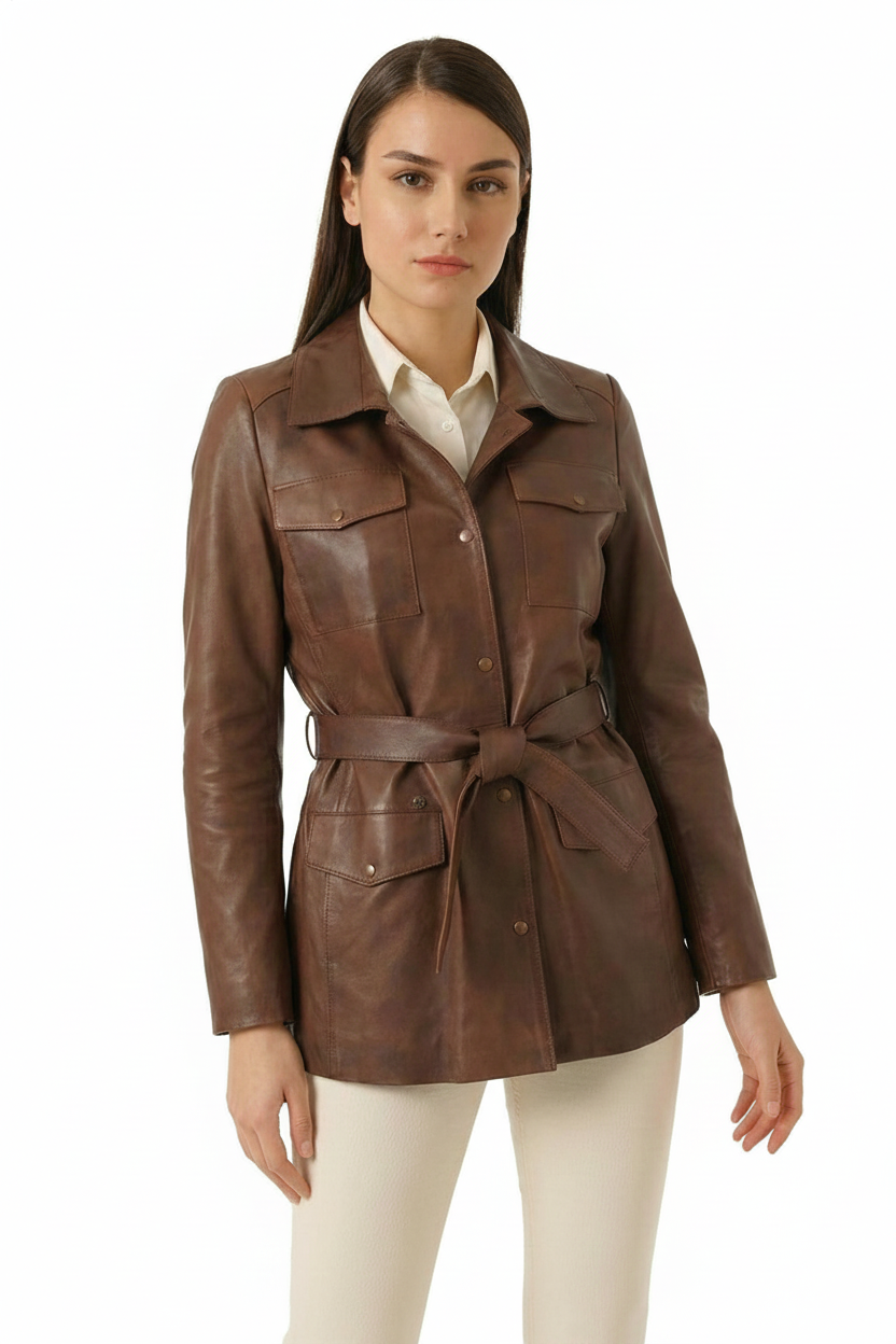 BLUDeri GiyimBLU Deri Safari Ceket