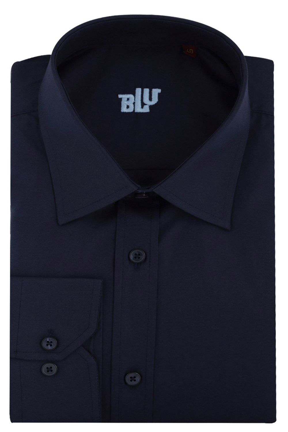 BLUGömlekBLU Kravat Yaka Klasik Gömlek