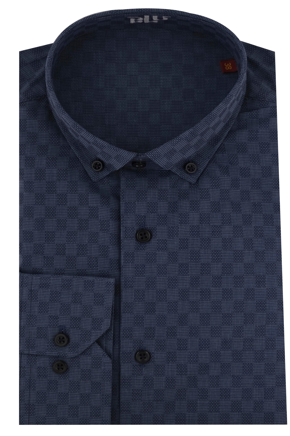 BLUGömlekBLU Üstten Düğmeli Yaka Slim Fit UK Gömlek