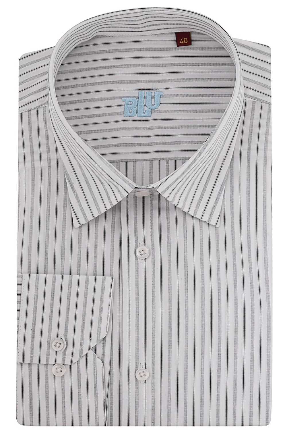 BLUGömlekBLU Yarım İtalyan Alttan Düğmeli Yaka Klasik Gömlek