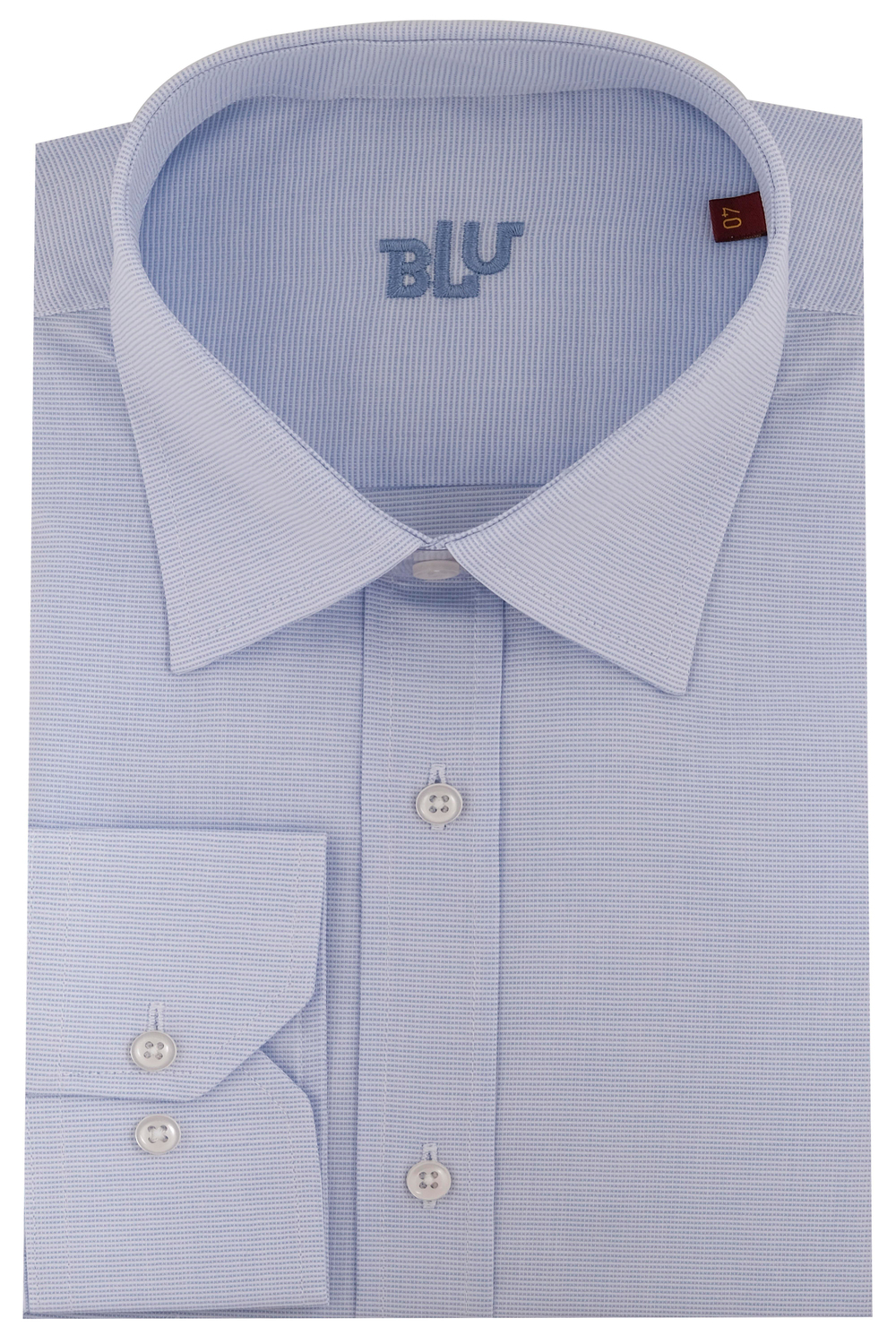 BLUGömlekBLU Yarım İtalyan Yaka Klasik Gömlek