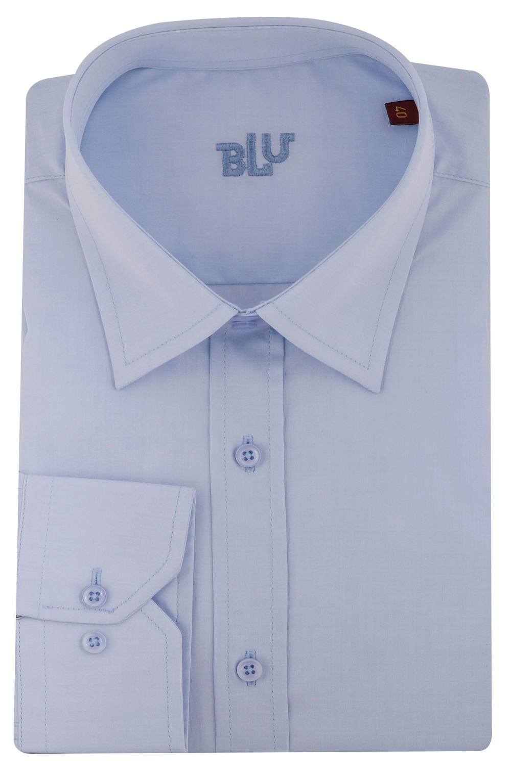 BLUGömlekBLU Yarım İtalyan Yaka Klasik Gömlek