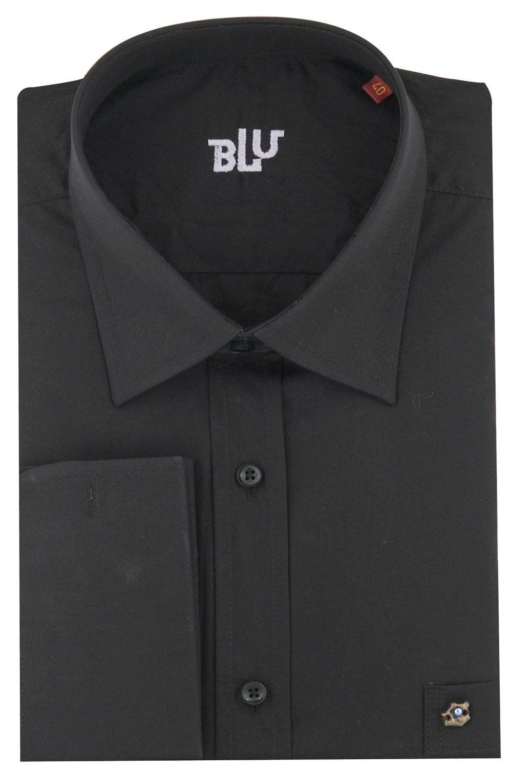 BLUGömlekBLU Yarım İtalyan Yaka Klasik Manşet Kol Gömlek