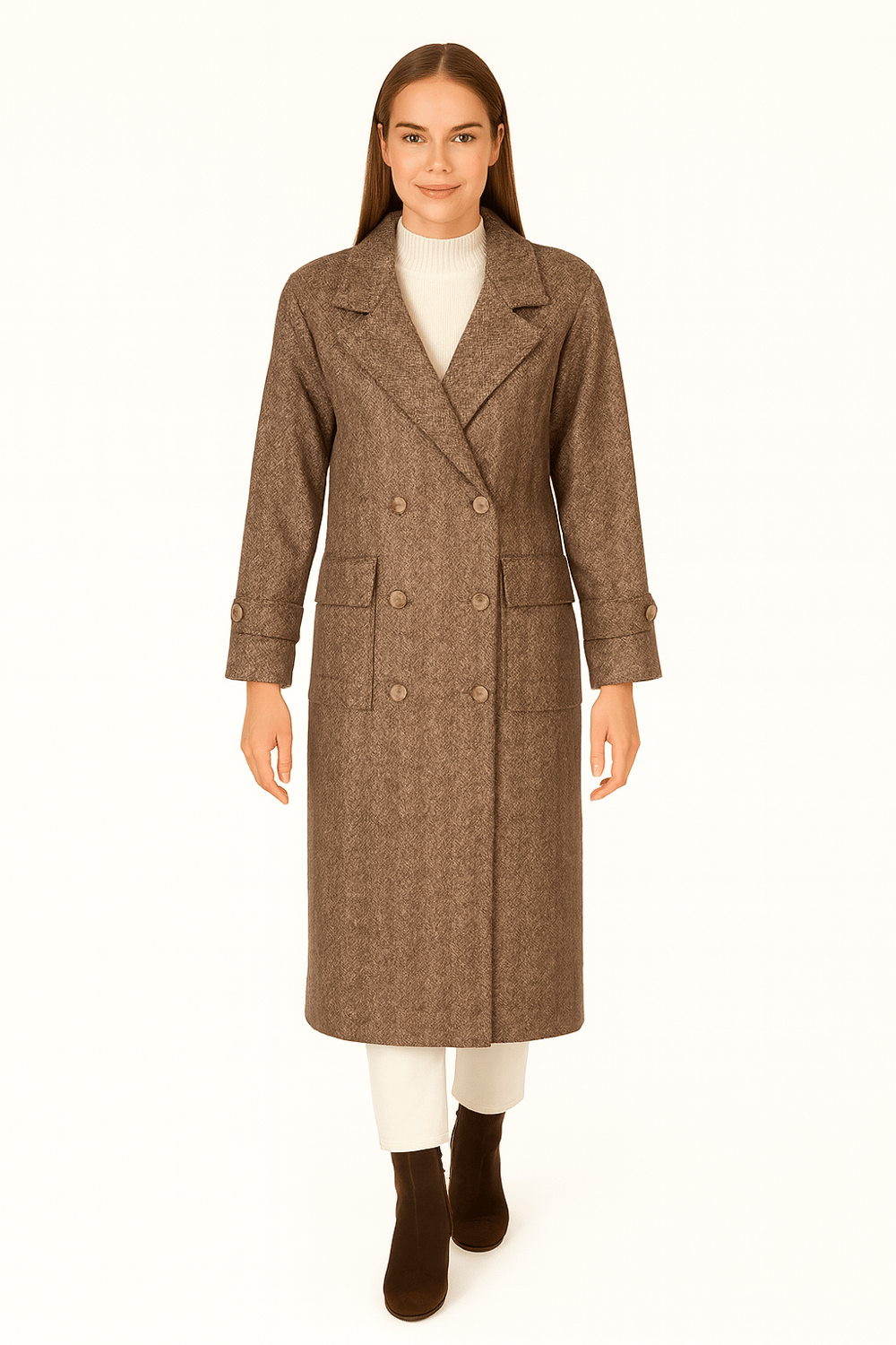 BLUMantoBLU Kruvaze Reglan Kol Manto