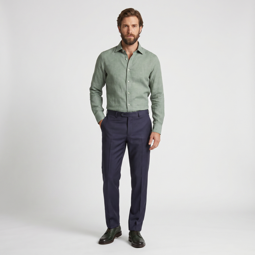 BLUPantolonBLU 190's %100 Yün Klasik Pantolon