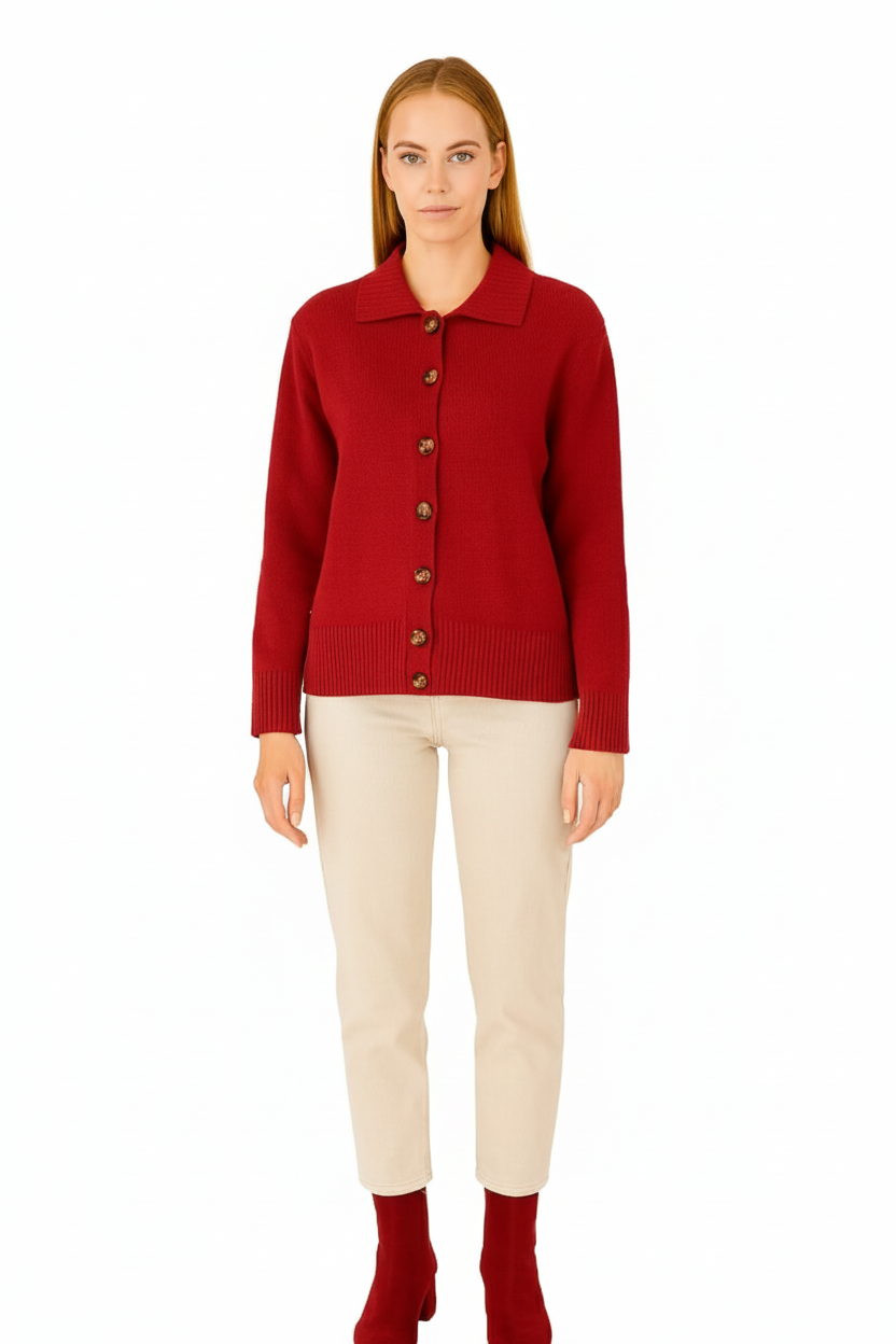 BLUTriko / HırkaBLU Polo Yaka Triko Hırka