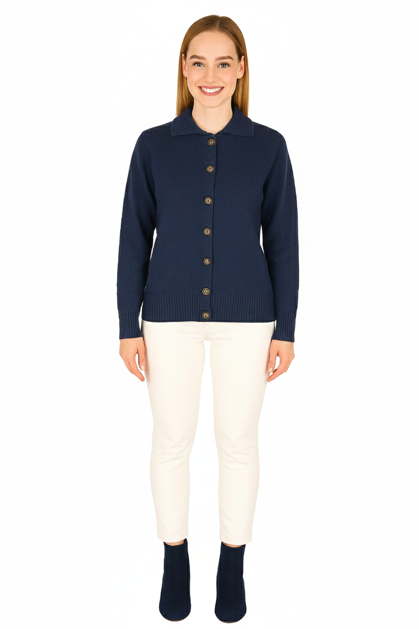 BLUTriko / HırkaBLU Polo Yaka Triko Hırka