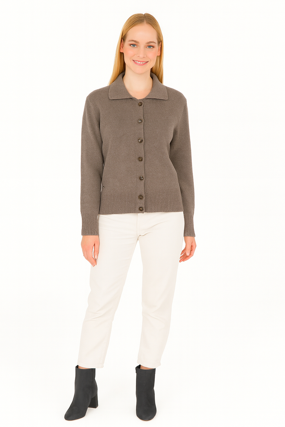 BLUTriko / HırkaBLU Polo Yaka Triko Hırka