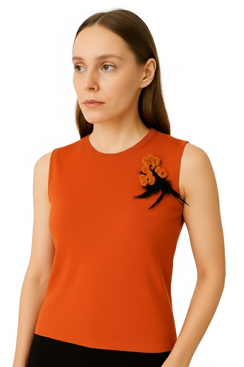 BLUTriko / HırkaBLU Sıfır Yaka Kolsuz Triko