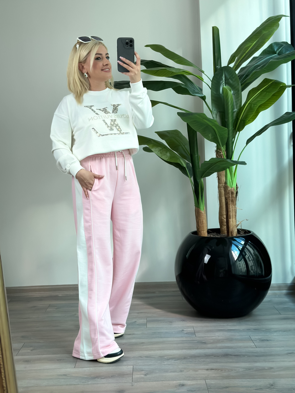 Arabiyeli Alt Eşofman PEMBE
