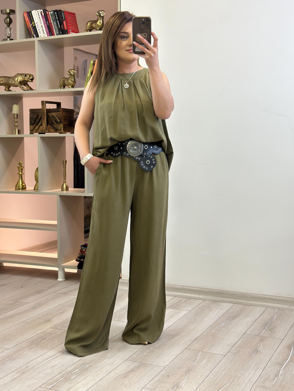 Beli Lastiki Salaş Pantolon HAKİ