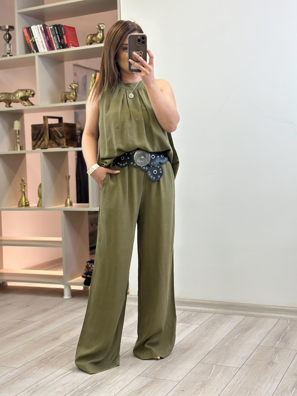 Beli Lastiki Salaş Pantolon HAKİ