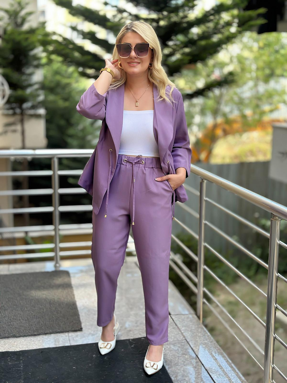 Ceket Pantolon Takım LİLA