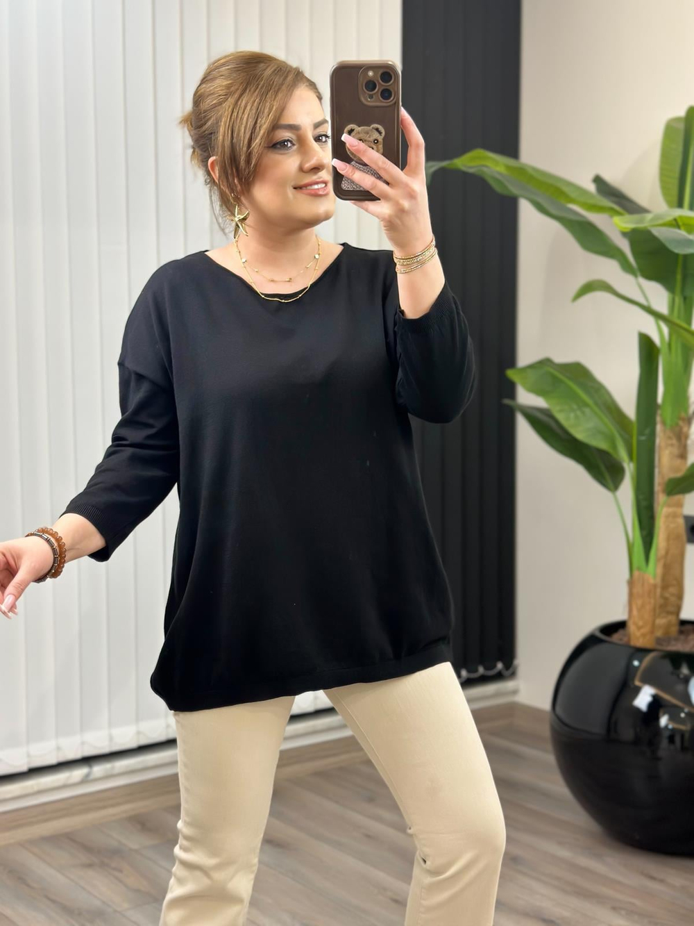 Fakir Kol Triko SİYAH