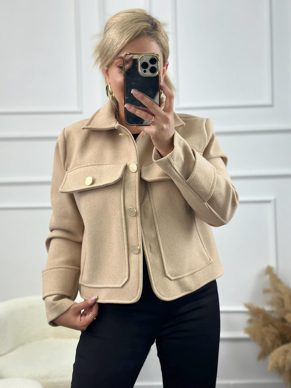 Marka Model Cepli Ceket BEJ