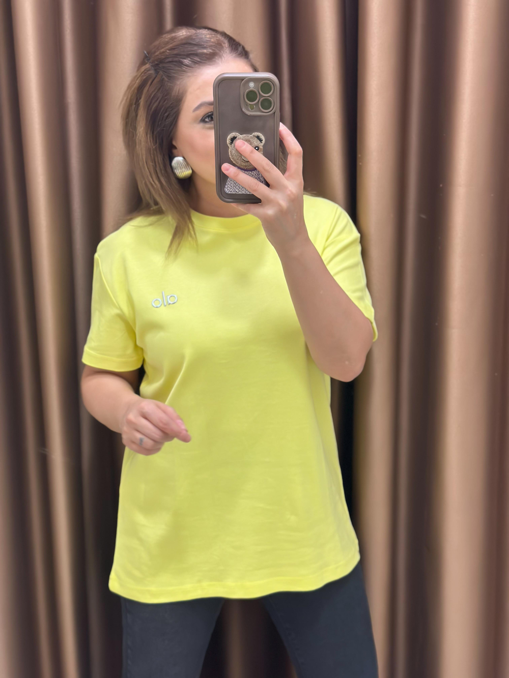 Orjinal Marka Düz Tshirt Sarı