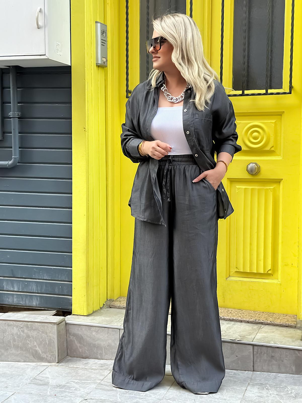 Premium Seri  Denim Takım ANTRASİT