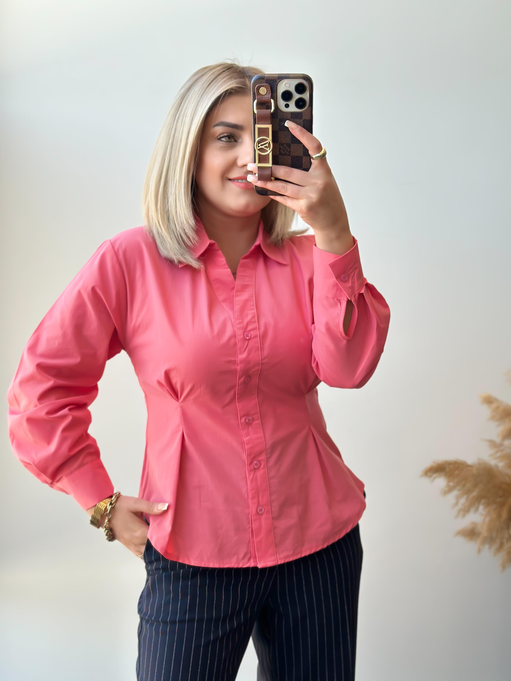 Silimfit Piliseli Gömlek NAR ÇİÇEĞİ