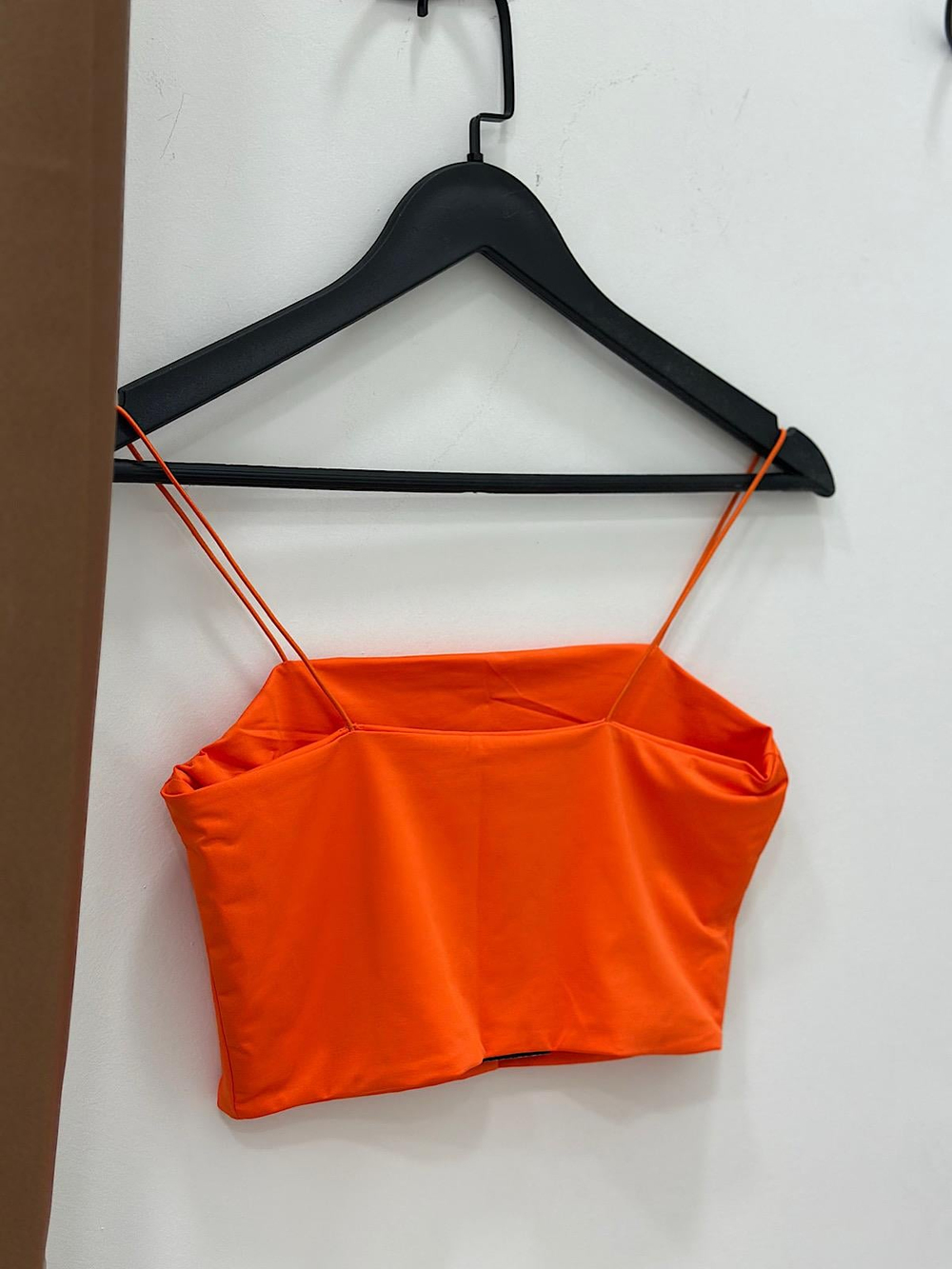 Spagetti Askılı Crop ORANJ