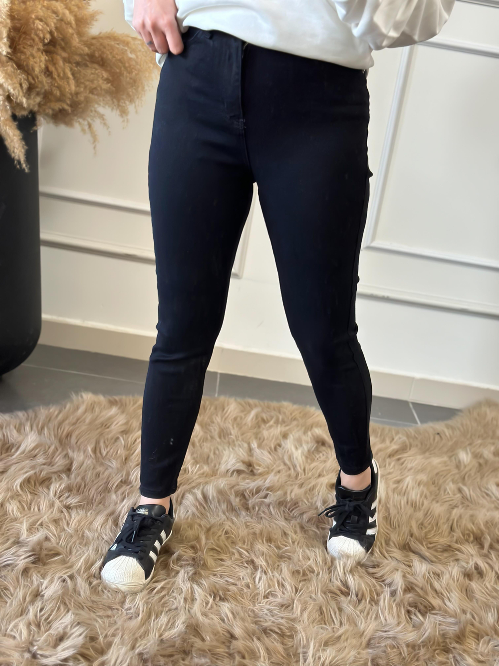 Yüksek Bel Orjinal Marka Fit Mom SİYAH