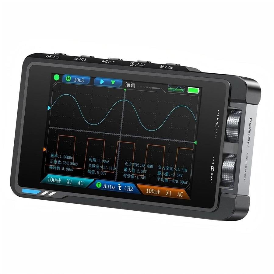 DS215HS Fnirsi2'si 1 Arada 50MHz Çift Kanal Dijital Osiloskop ve DDS Sinyal JeneratörüFNIRSİÖLÇÜM CİHAZLARI