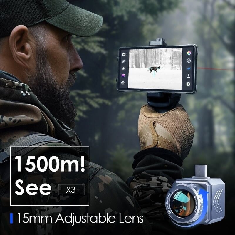 Thermal Master X3 Android Telefon Uyumlu Termal Kamera 384×288